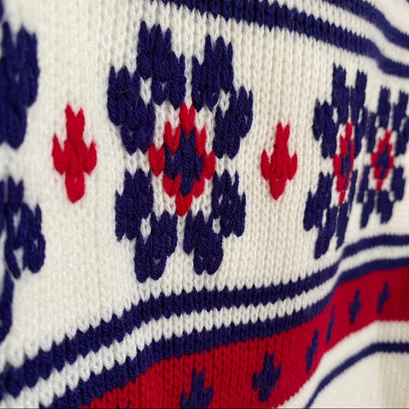 JC PENNEY Vintage Mock Neck Winter Ski Sweater - Picture 5 of 10